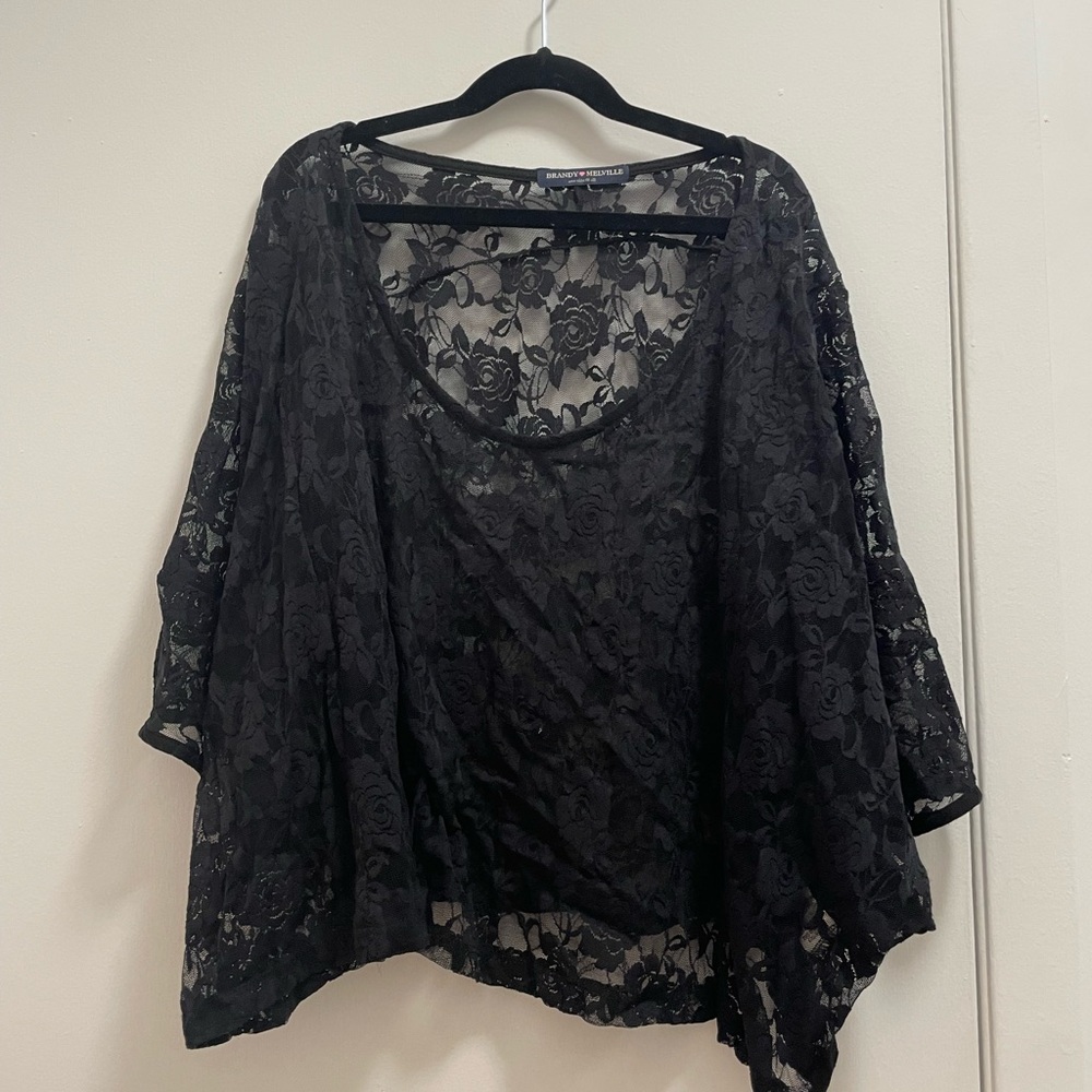 Lace Brandy Melville Cropped Top